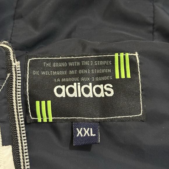 Adidas Originals Colorblock Hooded Windbreaker Jacket Navy Yellow XXL Men’s - Picture 3 of 9